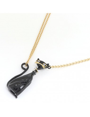 Kate Spade Necklace Gold Black Ladies Cat le concept de la Pate a emporter 