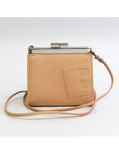 Bally Women's Leather Pochette,Shoulder Bag Pink Beige la livraison gratuite