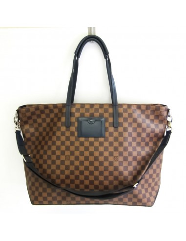 Louis Vuitton Damier KABA N41242 Mens Shoulder BagTote Bag EbeneNavy la chaussure