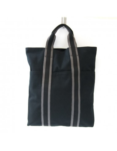 Hermes Fourre Tout Unisex Canvas Tote Bag BlackGray en ligne