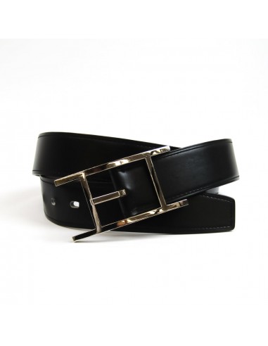 Hermes Quentin Unisex Leather Standard Belt BlackBrown l'achat 