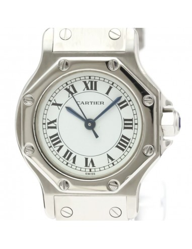 Cartier Santos Octagon Automatic Stainless Steel Womens Dress/Formal livraison gratuite