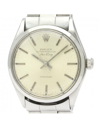 Vintage ROLEX Air King 5500 Stainless Steel Automatic Mens Watch sélection de produits