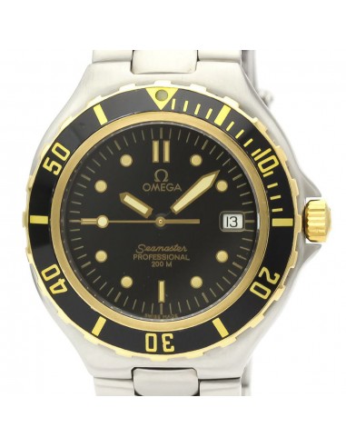 OMEGA Seamaster Professional 18K Gold Steel Watch 396.1042 50% de réduction en Octobre 2024