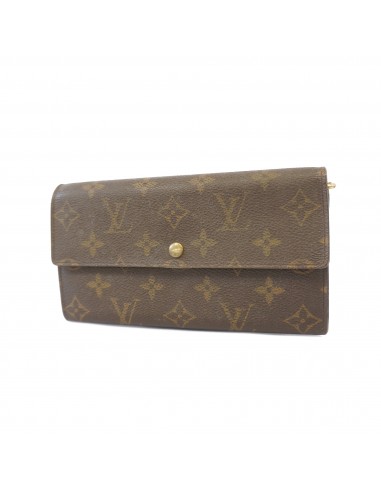 Auth Louis Vuitton Monogram Portomone Credit M61725 MenWomenUnisex Long Wallet (bi-fold) france