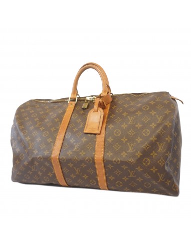 Auth Louis Vuitton Monogram Keepol 55 M41424 MenWomenUnisex Boston Bag Dans la société mordern