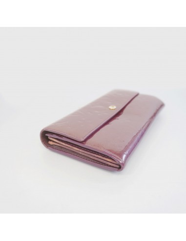 Auth Louis Vuitton Monogram Vernis Portofeuil Sara Violet M93577 Womens Long Wallet (bi-fold) Fin de série