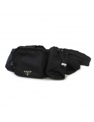 Auth Prada Tessuto MenWomenUnisex Nylon Fanny PackSling Bag Black Découvrez la collection