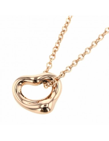 Tiffany Necklace Open Heart Mini Width 7mm K18 Pink Gold Ladies TIFFANY & Co. basket pas cher