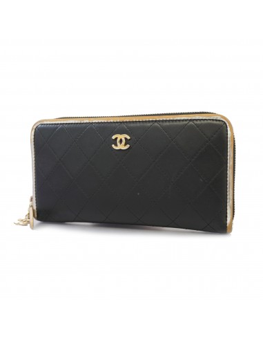 Auth Chanel Matelasse Long Wallet Womens Lambskin Long Wallet (bi-fold) Black 50% de réduction en Octobre 2024