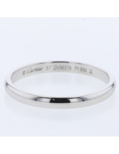 Cartier Ring 1895 Wedding Width Approximately 2mm Platinum PT950 No. 17 Mens CARTIER Véritable concentré