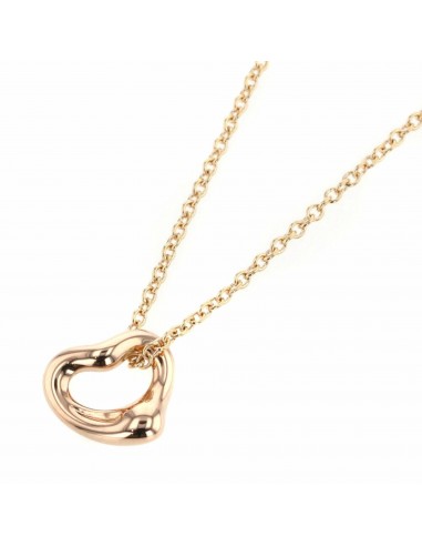 Tiffany Necklace Open Heart Mini Width 7mm K18 Pink Gold Ladies TIFFANY & Co. 2 - 3 jours ouvrés.