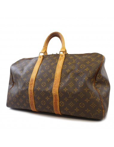 Auth Louis Vuitton Monogram Keepol 45 M41428 MenWomenUnisex Boston BagHandbag chez Cornerstreet bien 