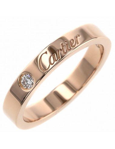 Cartier Ring C Do Engraved 1P Width approx. 3mm B4086448 K18 Pink Gold Diamond No. 8 Ladies CARTIER de votre