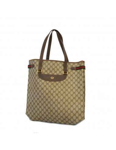 Auth Gucci Sherry Line Tote Bag 39 02 091 Unisex GG Supreme Tote Bag Beige Economisez 