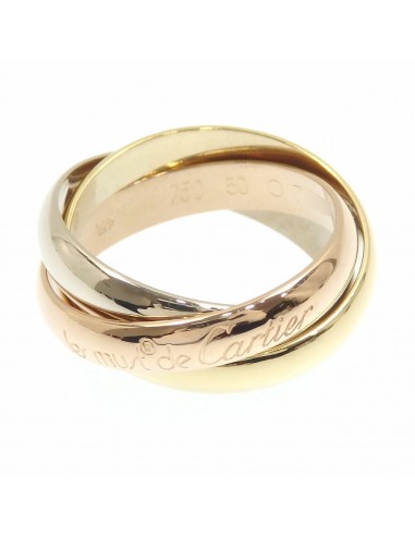 Cartier Trinity Ring Ladies K18YG / WG PG No. 10  50 7.5g 18K Gold Three Color 750 Rings 3 consecutive Vous souhaitez 