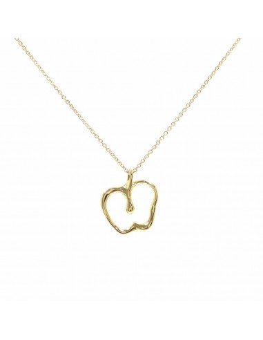 Tiffany Apple Necklace Ladies K18YG 3.8g 18K Yellow Gold 750 Fruit une grave pollution 