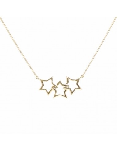 Tiffany Triple Star Necklace Ladies K18YG 3.5g 18K Yellow Gold 750 Stars sur le site 